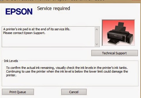 Epson DX7400 Service Required