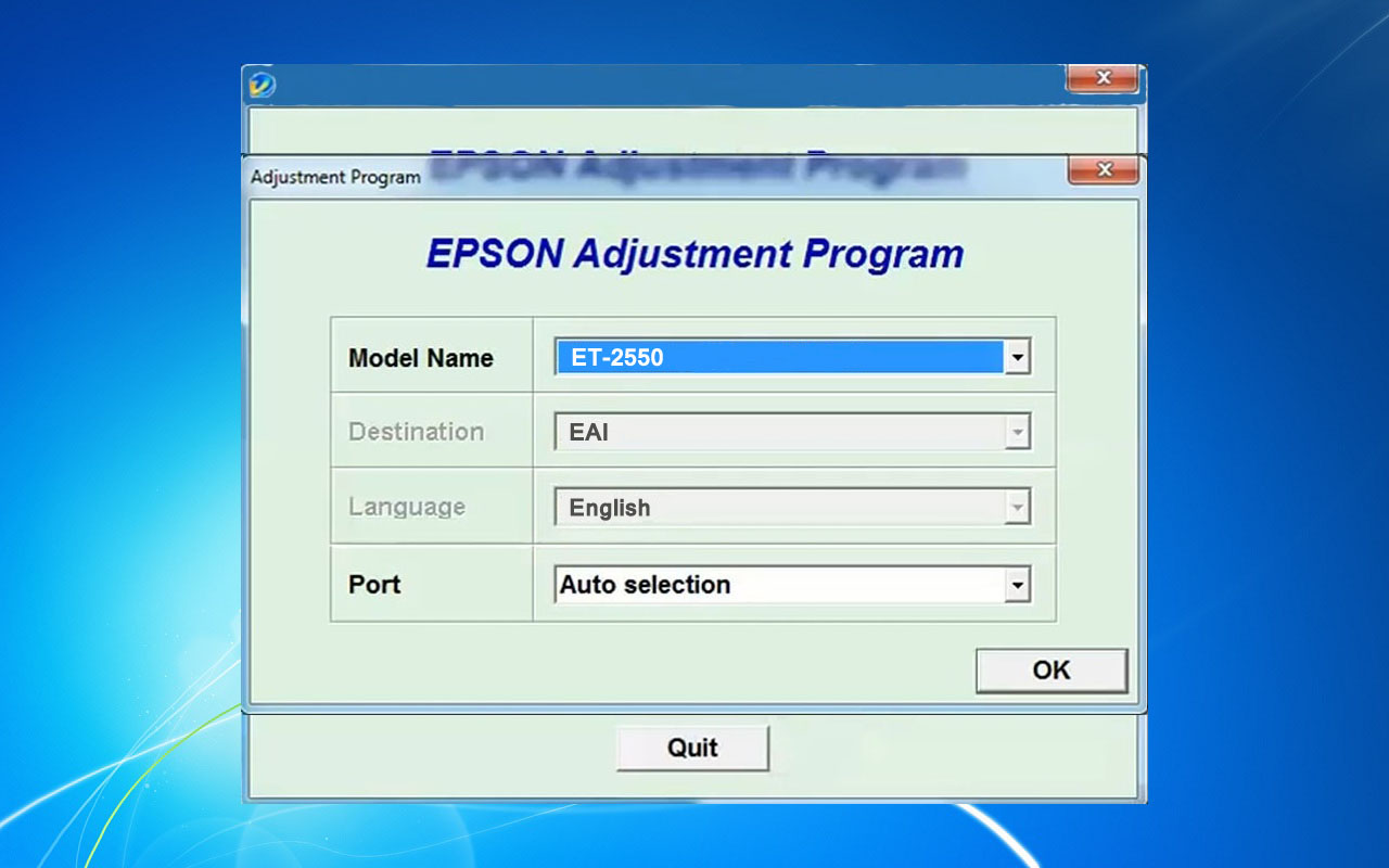 epson r265 adjustment program