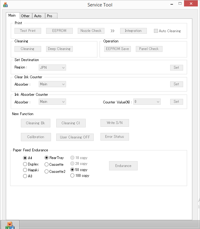 Canon Service Tools - Epson Adjustment Program