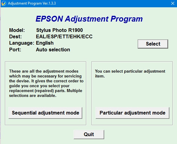 download epson adjustment program r230