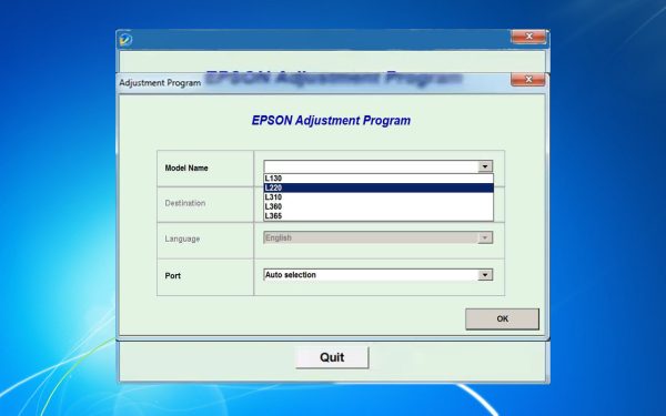 Epson L365 Adjustment Program