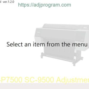 Epson SC-P7500 SC-9500 Adjustment Program