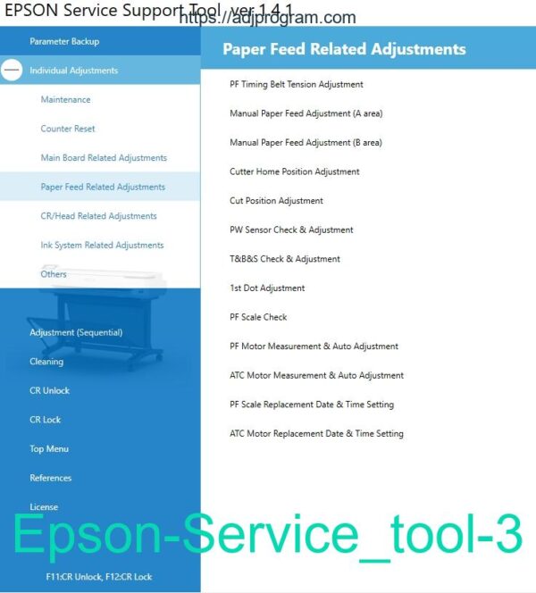 Epson SC-P7500, SC-9500 Series Adjustment Program - Image 5