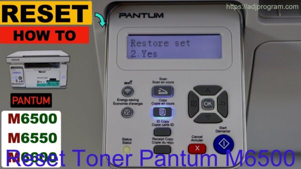 Reset Toner Pantum M6500