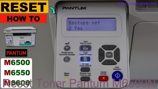 Reset Toner Pantum M6500N