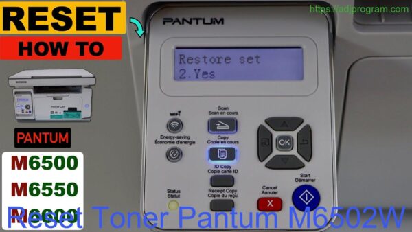 Reset Toner Pantum M6502W