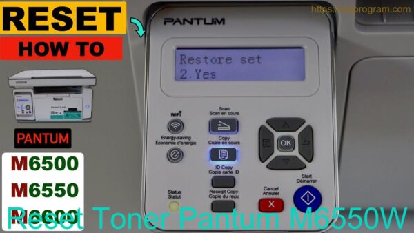 Reset Toner Pantum M6550W