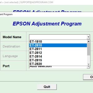 Epson ET1810 Adjustment Program Trial Serial Key