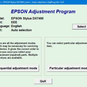 Epson DX7400 Adjustment Program Trial Serial Key