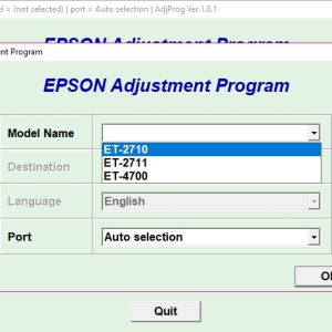 Epson ET 4700 Adjustment Program Trial Serial Key