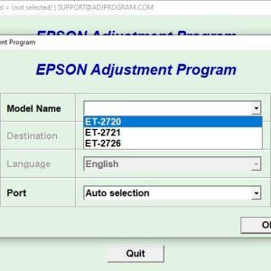 Epson ET2720 Adjustment Program Trial Serial Key