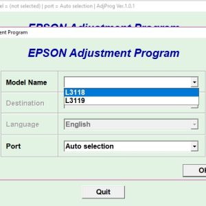 Epson L3118 Adjustment Program Trial Serial Key