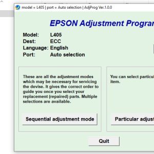 Epson L405 Adjustment Program Trial Serial Key
