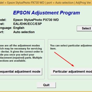 Epson PX 730 Adjustment Program Trial Serial Key