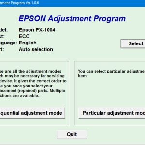 Epson PX1004 Adjustment Program Trial Serial Key