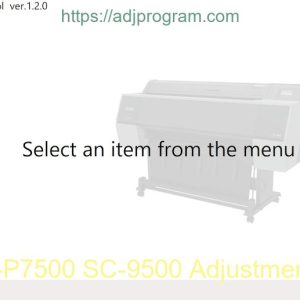 Epson SC-P7500, SC-9500 Series Adjustment Program Trial Serial Key