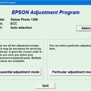 Epson SP 1390 Adjustment Program Trial Serial Key