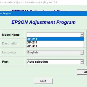 Epson XP 214 Adjustment Program Trial Serial Key