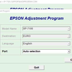 Epson XP-7100 Adjustment Program Trial Serial Key