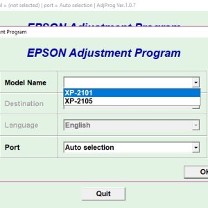 Epson XP 2101 Adjustment Program Trial Serial Key
