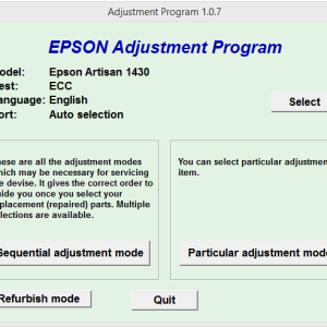 Epson Artisan 1430 Adjustment Program Trial Serial Key