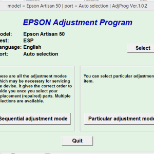 Epson Artisan 50 Adjustment Program Trial Serial Key