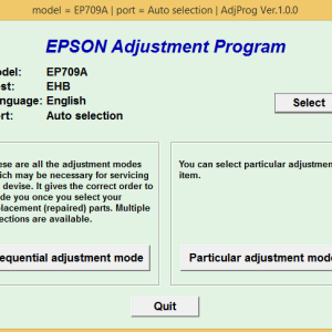 Epson EP709A Adjustment Program Trial Serial Key