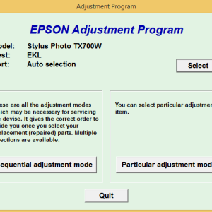 Epson TX 700W Adjustment Program Trial Serial Key