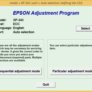 Epson XP343 Adjustment Program Trial Serial Key