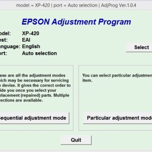 Epson XP420 Adjustment Program Trial Serial Key