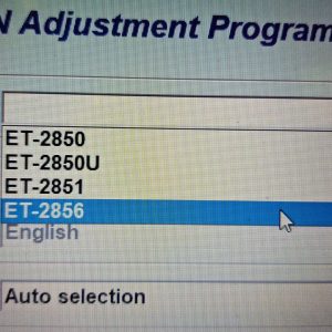 Epson ET 2850 2850u 2851 2856 Adjustment Program