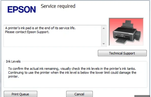 Epson L3060 service required Epson L3060 service required