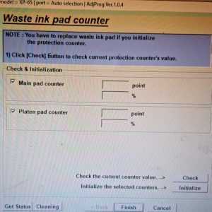 Epson XP 65 Adjustment Program