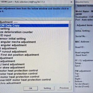 Epson WF-R8590 Service Adjustment Program