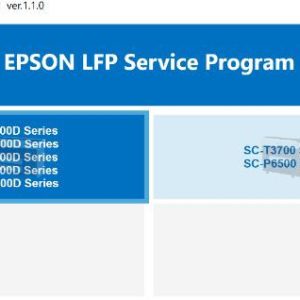 Service program for Epson SC T7700D, P8500D, P5700D, P3700D, P6500D, T3700, P6500, T7700DL, P8500DL series