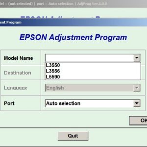 Epson L3550, L3556, L5590 Adjustment Program