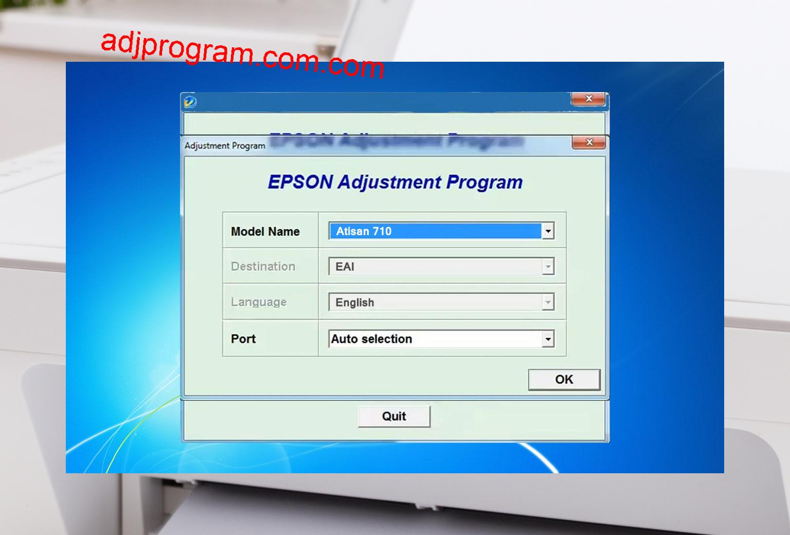 Epson Artisan 710 Adjustment Program