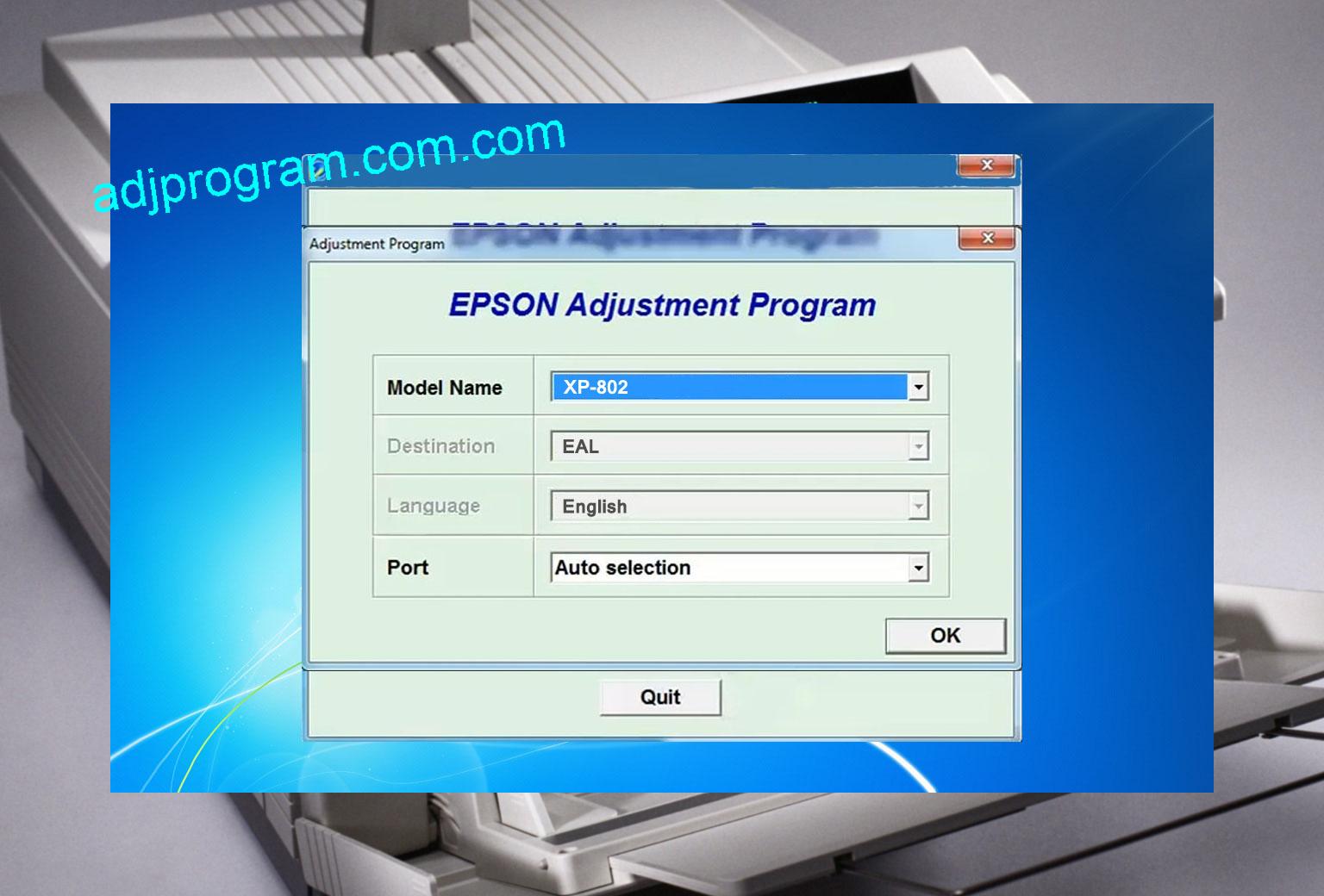 Epson Xp-802 Adjustment Program