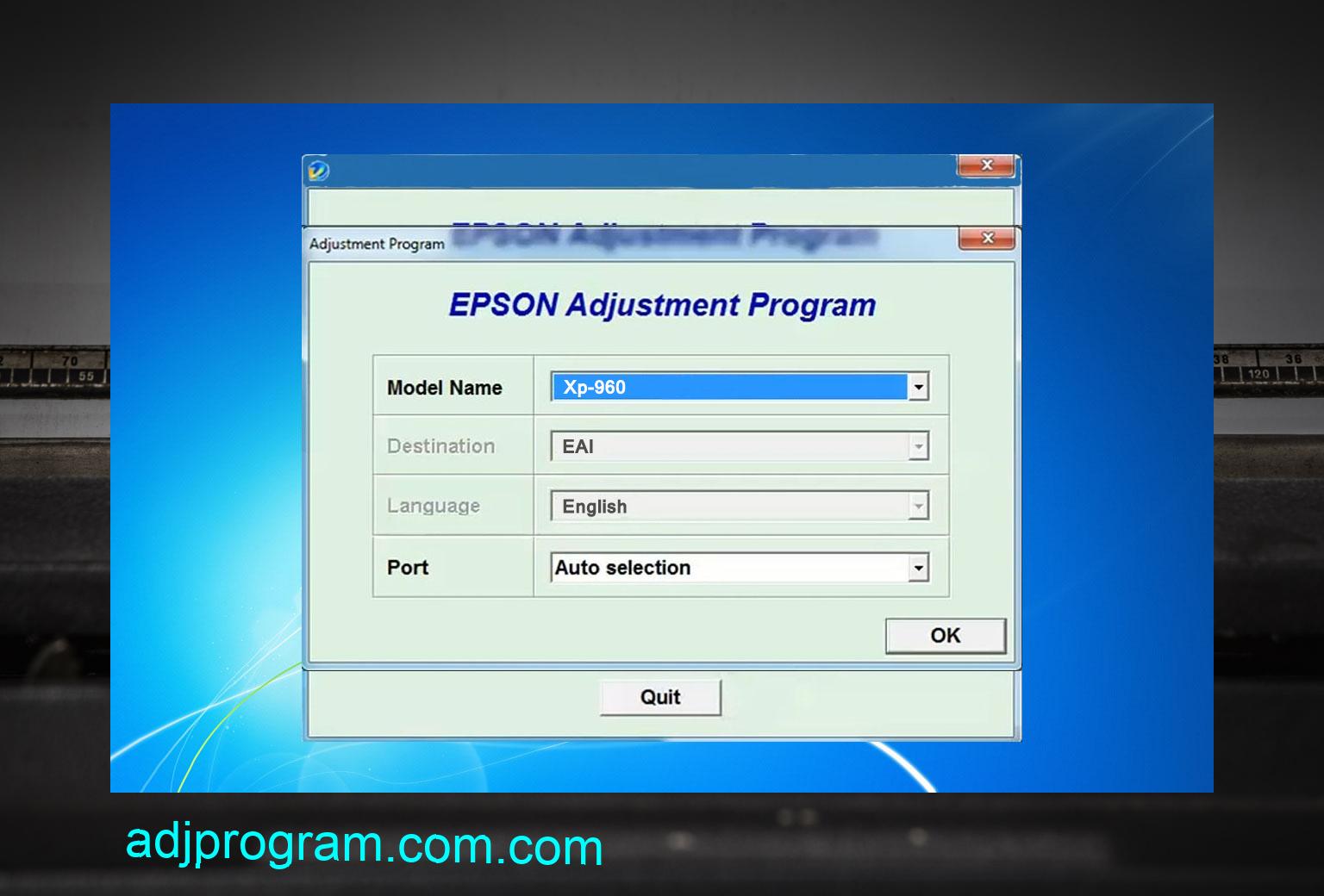 Epson Xp960 Adjustment Program