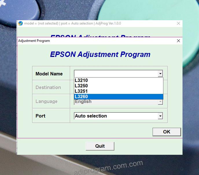 Epson L3250 Adjustment Program