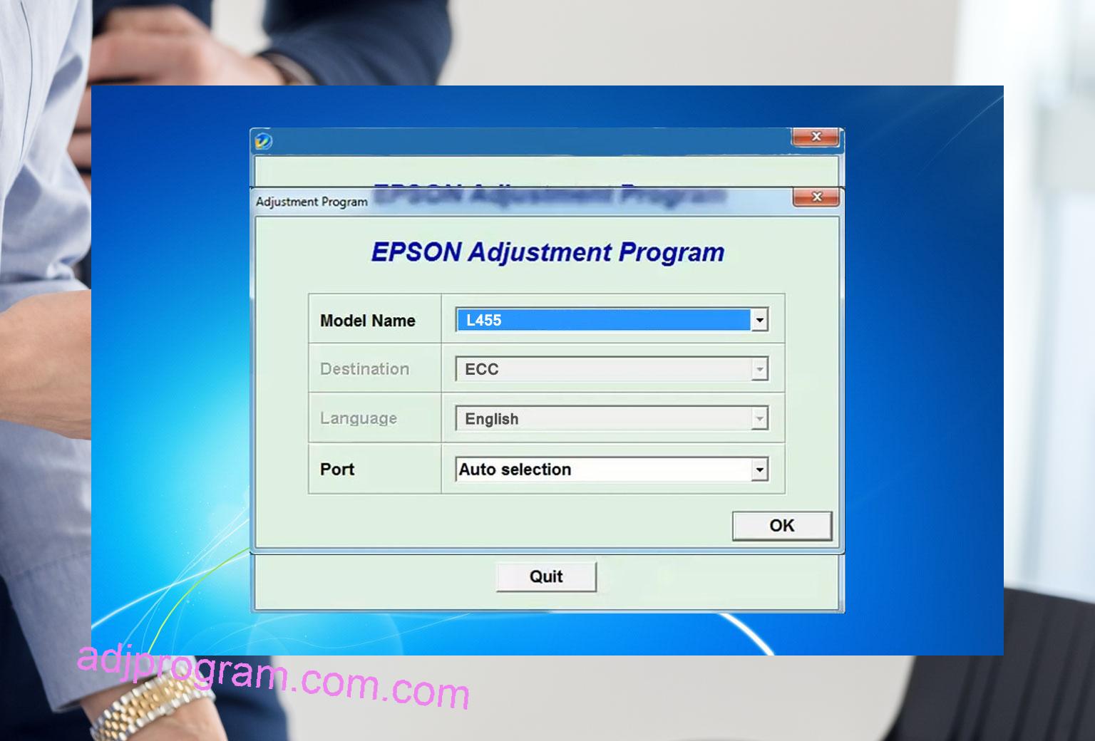 Epson L455 Adjustment Program