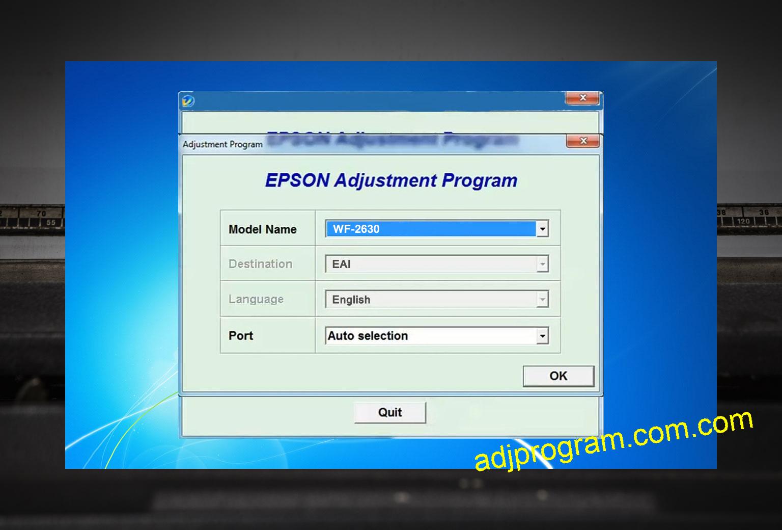 Epson Workforce-2630 Adjustment Program