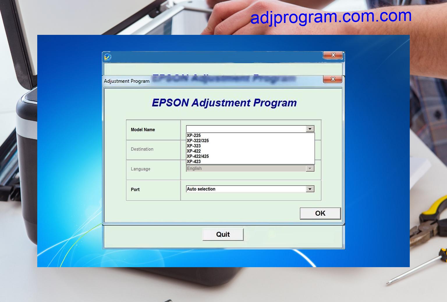 Epson Xp225 Adjustment Program