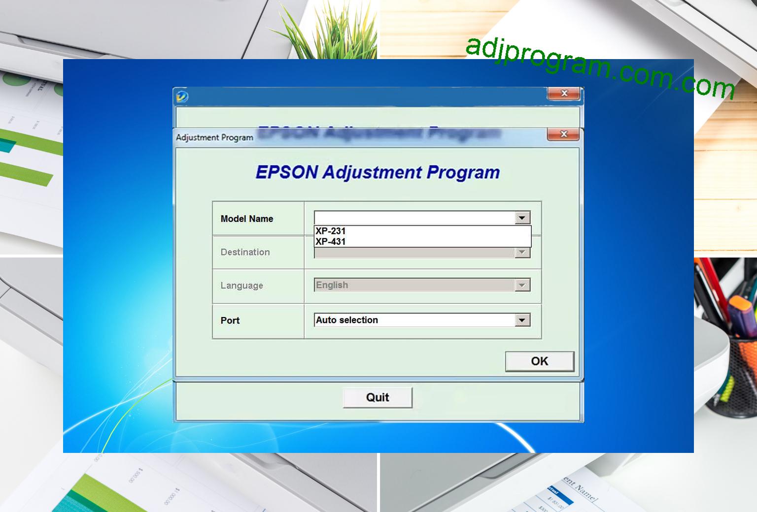 Epson Xp231 Adjustment Program