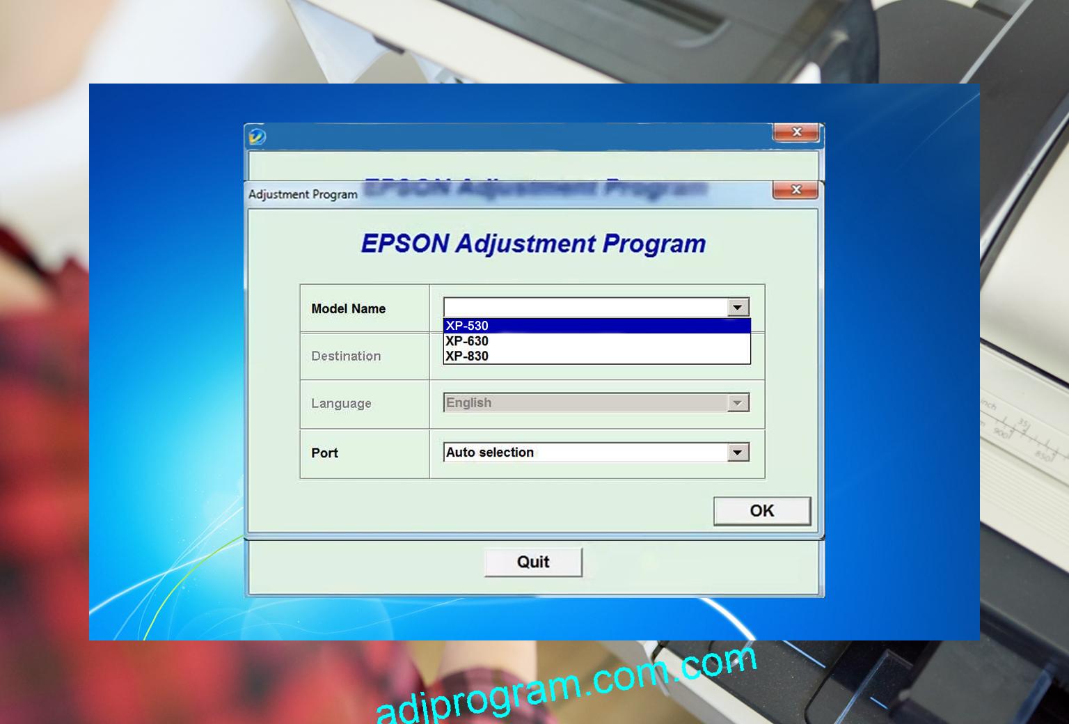 Epson Xp530 Adjustment Program