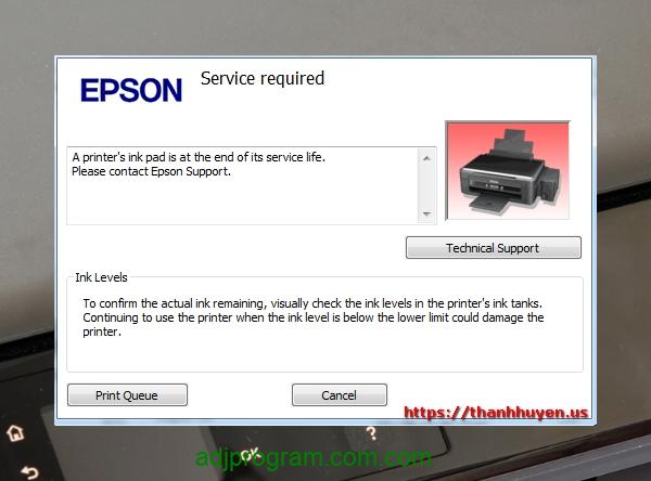 Epson L1218 Service Required