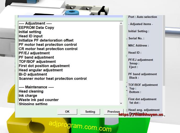 Epson L355 Adjustment Program